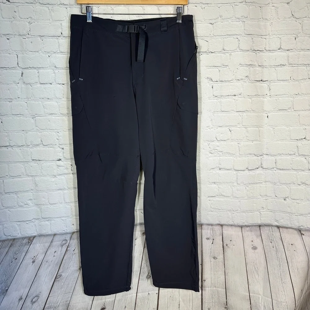 Lululemon Outdoor Training Pants 33 Mens Black Technical Hiking LM5AI5S Active